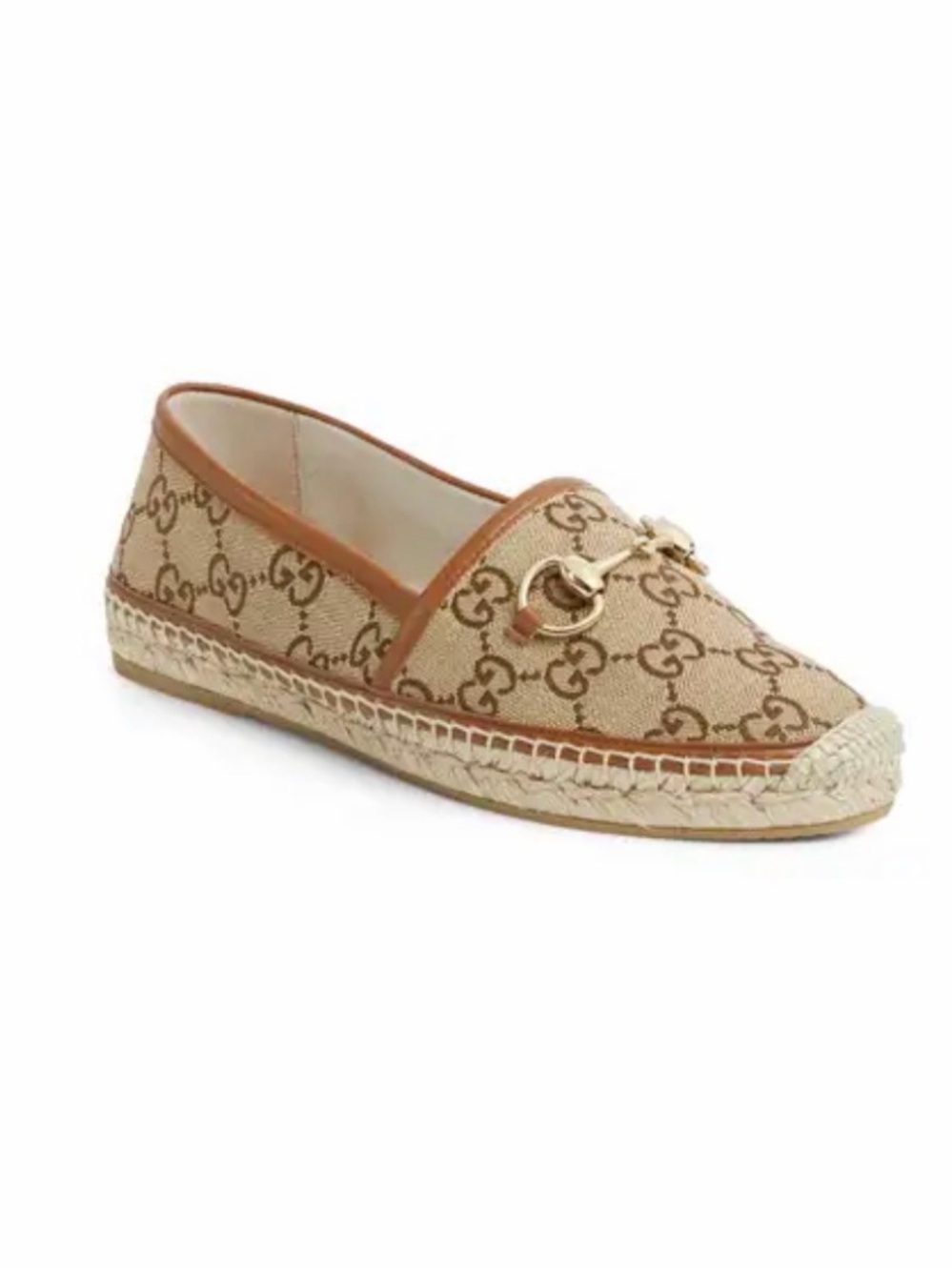 NIB Gucci Pilar Horsebit Espadrille Flat size 7.5